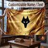Custom Name Flannel Throw Blanket Wolverhampton Wanderers Football Pattern Warm Home Decoration