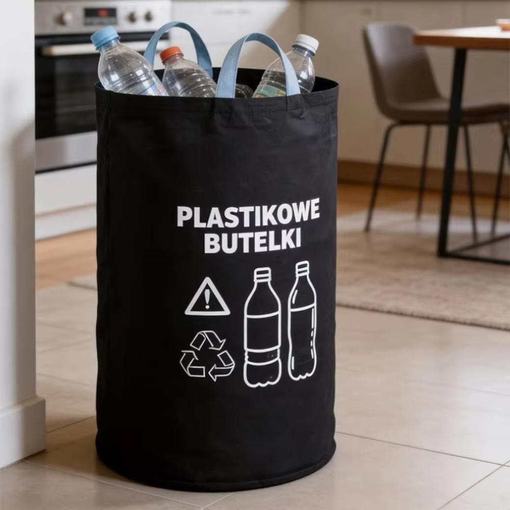 Foldable Collapsible Storage Bin Oxford Cloth Bottle Recycling Container Kitchen Classification