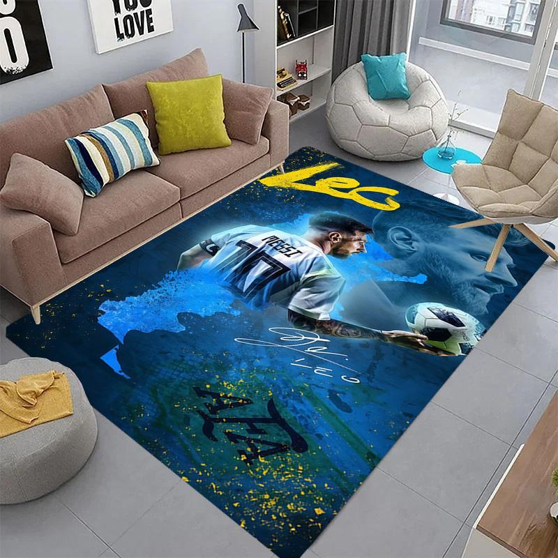 Lionel Messi: Legend Field carpet floor mats Living room and bedroom mats Office chair cushion Christmas gifts Doormat