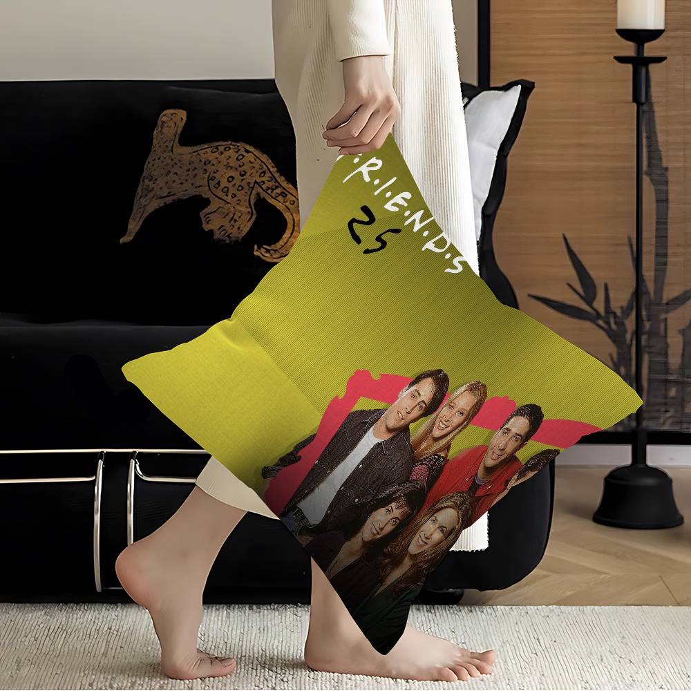 Friends Tv Show Pillow Cover Design cushion Cover decor Holiday Decorati
