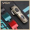 Новая VGR V-027 Универсальная Высококачественная Металлическая Машинка для стрижки волос Салонная Электрическая Мужская Триммер Цифровой Дисплей Масла на Головке Домашняя Электрическая Бритва Бритва