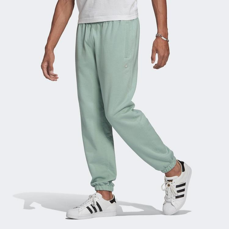 adidas originals Casual Loose Bundle Feet Elastic Waistband Sports Pants Green Men's GN3368