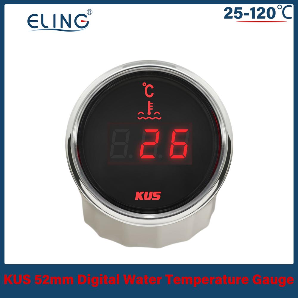 KUS Универсальный 52 мм Датчик температуры воды 40-120℃ 25-120℃ 12В 24В для Автомобиля Лодки Красный Желтый Свет Датчик температуры M10 M14 M16 M18