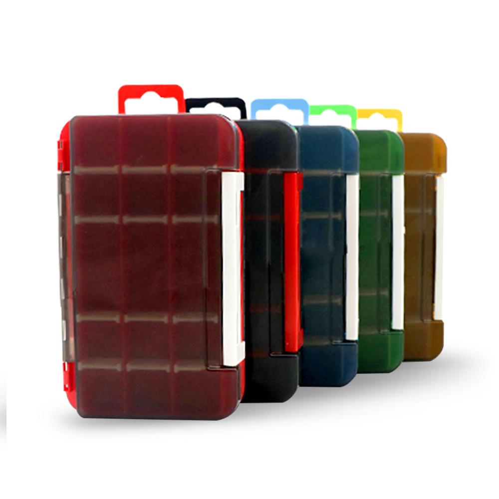 Double Sided Bait Box Lures Organizer Fishing Tackle Container