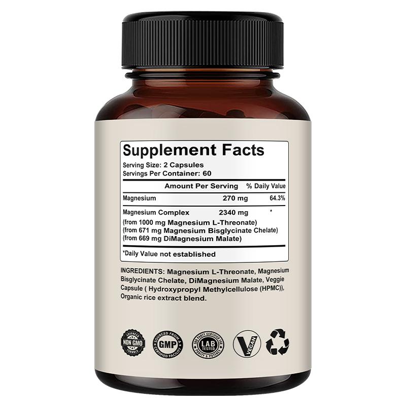 Magnesium Complex 120 Capsules Dietary Supplement