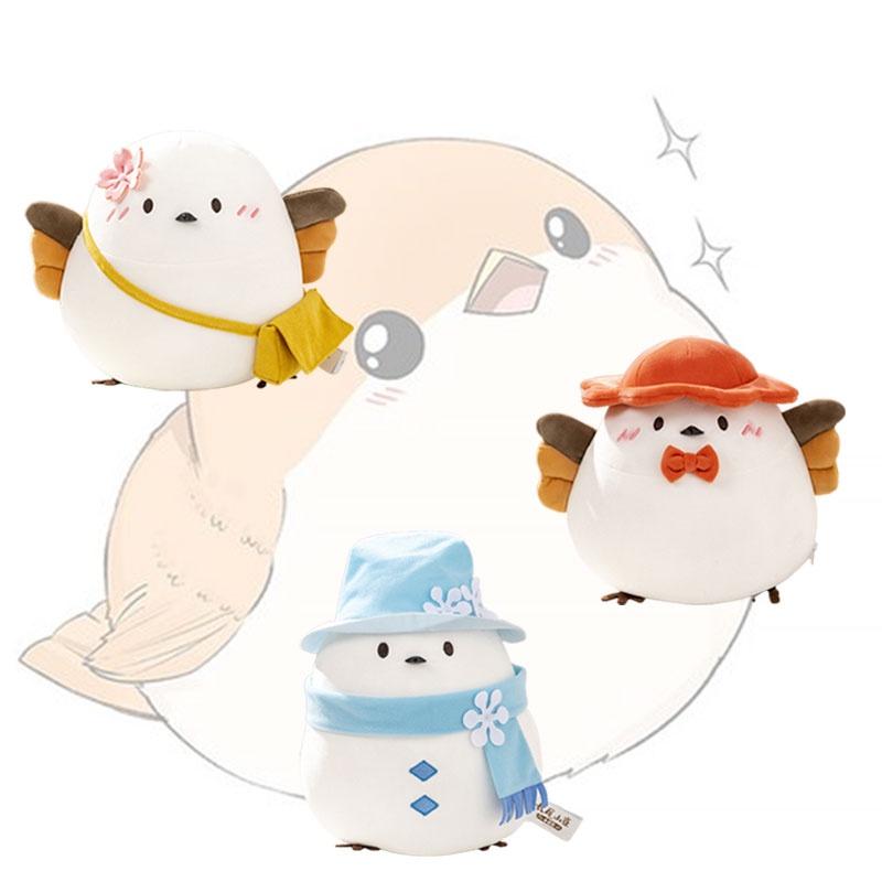 Cute Long-tailed Mountain Sparrow Plush Toy For Kids Soft And Fluffy Gift