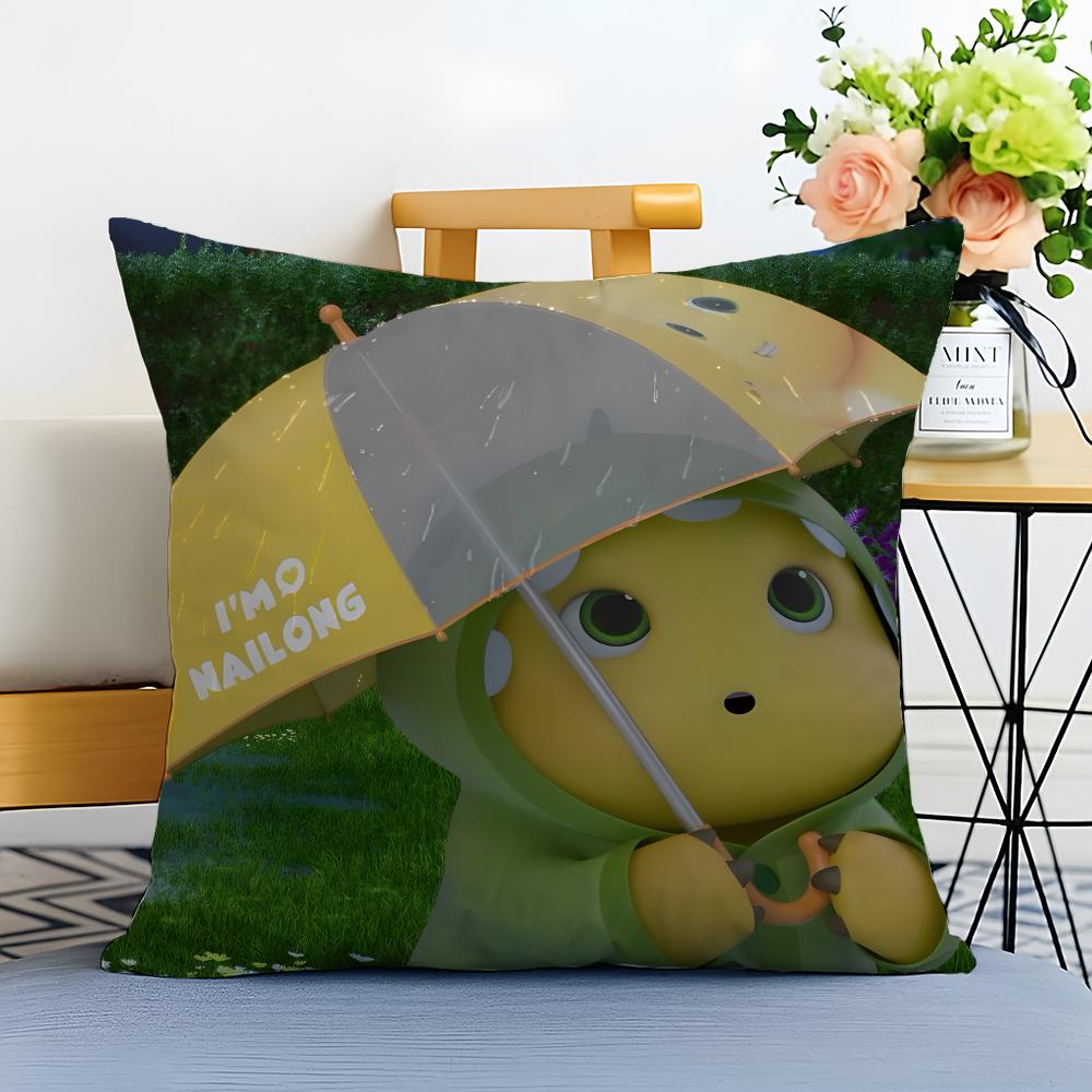 Nai Long Cushion Cover Washable Linen Pillowcase Soft for Sofa Bed Cozy Home Room Decor