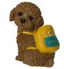 Ubia Toy Poodle Piggy Bank with Backpack, 10.5 X 7.5 X 12 Cm, Doll Figurine, Animal Ornament, Garden Decor, Realistic, Cute Dog, H24111-A