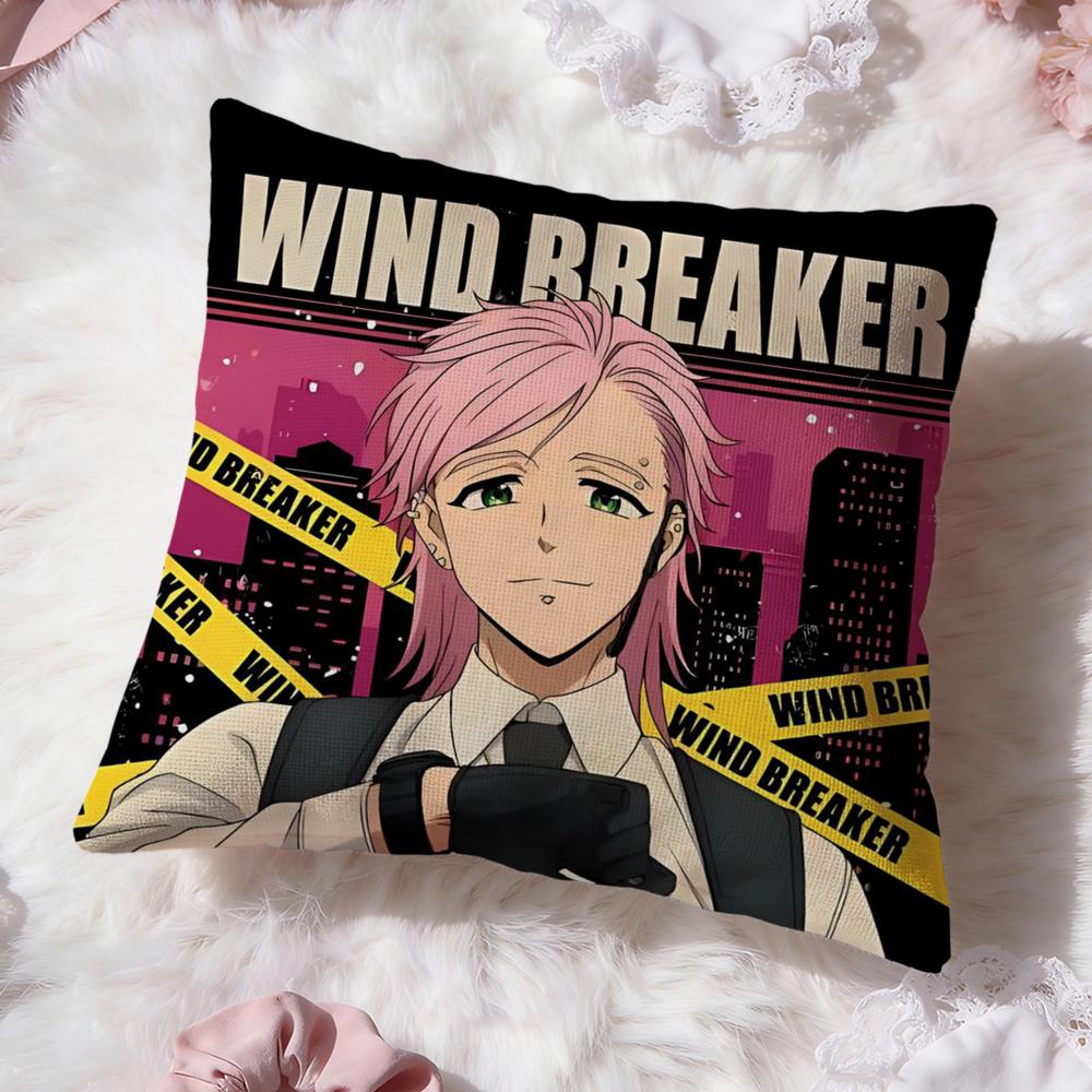 Чехол на подушку с принтом аниме W-Wind Breaker, Премиум-комфорт, Двусторонний чехол для подушки - Дизайн "Два в одном" для любой комнаты и салона автомобиля
