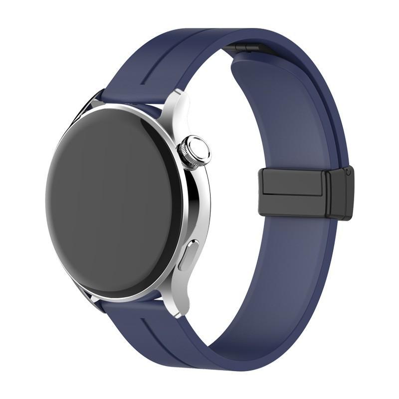Универсальный магнитный силиконовый ремешок для Huawei GT6 Pro, Samsung 8, Garmin, Xiaomi 20-22 мм
