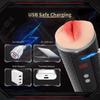 New Automatic Men's Masturbation Cup Timing Vibrator Dual Channel Vaginal Oral Sex Pocket Masturbation Cup Orgasm Men's Adult 18+