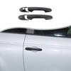 Hcilloend Door Handle Covers for New Fiat 500 Outer Door Knob Adhesive Easy Custom Set Fiber (2007-2025), Handles, ABS, Type, Installation,