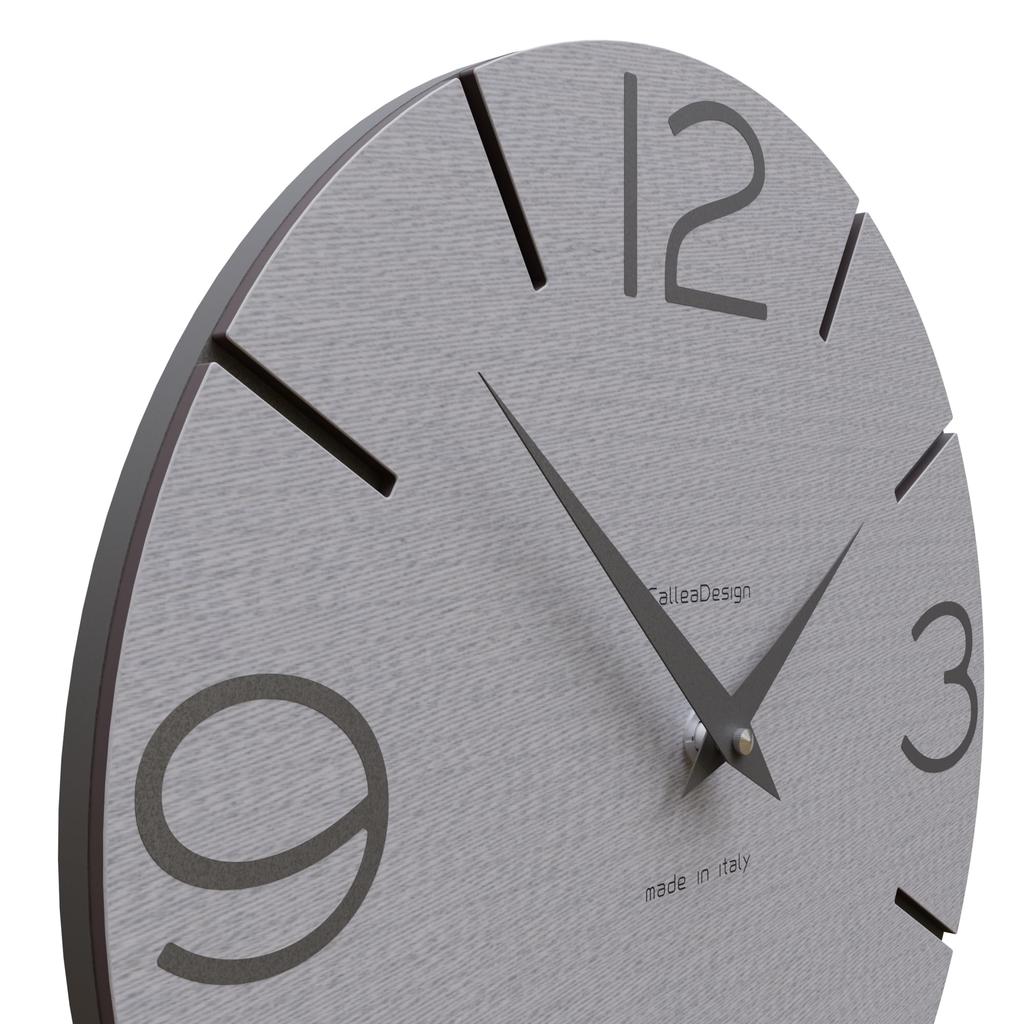 CalleaDesign 30 см - Модель настенных часов для кухни с рисунком в полоску цвета смайлик. Простой круглый циферблат обеспечивает легкость считывания показаний.. Металлические спицы 11см и 8см.