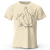 Funny Middle Finger Mouse Pure Cotton Tshirt for Mens Fitness Loose and Breathable Short Sleeved Tshirt Casual Round Neck Top
