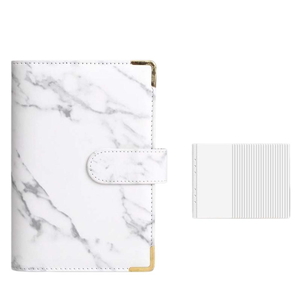 Faux Leather Savings Challenges Book Marbling/Leopard Print Mini Budget Binder Save Money