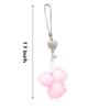 Formemory Car Rearview Mirror Decorative Tassel Bag Mirror Pendant Charm Decoration Accessory Rhinestone Pendant Cute Pom Pom Car Decoration (Pink)