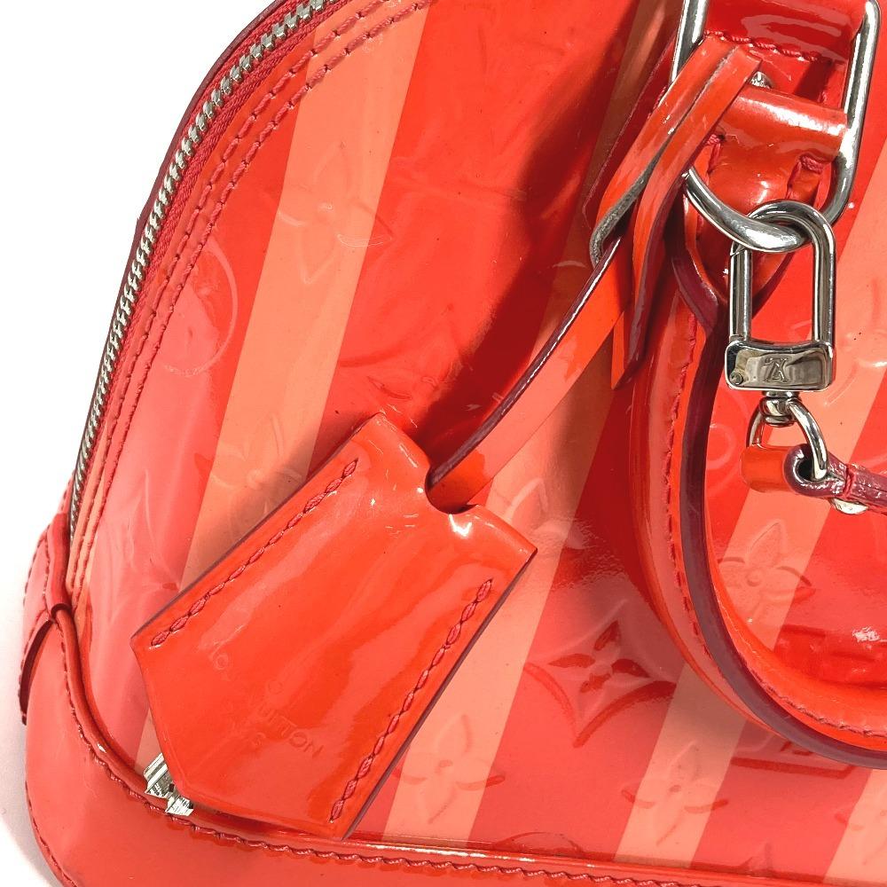 Louis Vuitton M90968  MonogramVernis Rayures Alma BB 2WAY Shoulder Hand Bag