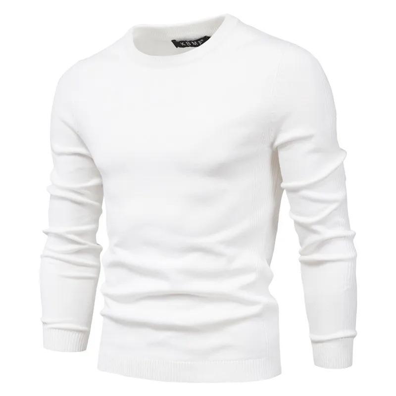 Colors Mens Thick Pullover Knit Sweater Slim Fit Round Neck Long Sleeve