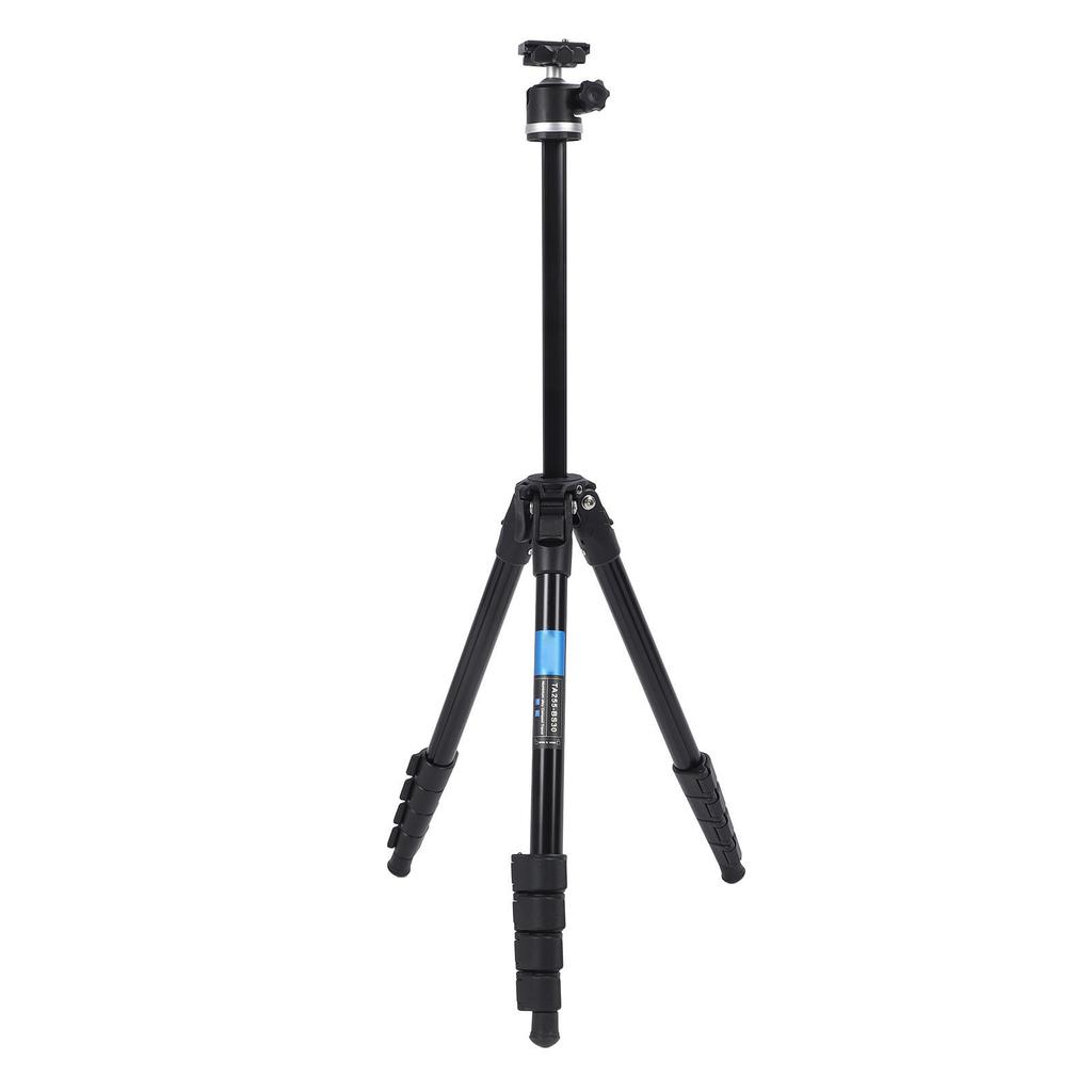 Camera Tripod with Ball Head Center Column Quick Release Plate Aluminum Alloy Travel Tripod for
