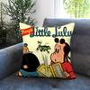 Подушка-чехол Little L-Lulu Show Удобный двусторонний чехол для подушки Идеально подходит для автомобиля, дивана, спальни и других мест