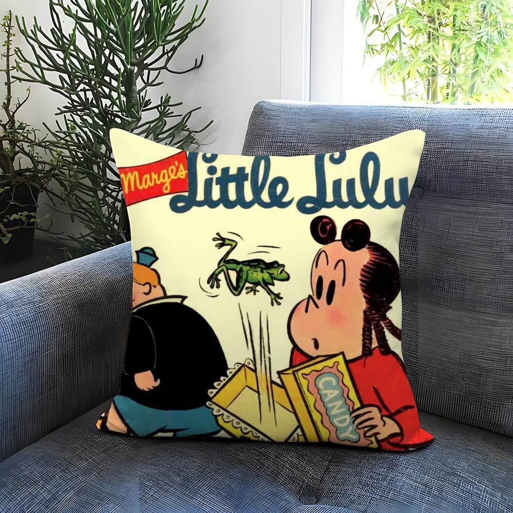 Подушка-чехол Little L-Lulu Show Удобный двусторонний чехол для подушки Идеально подходит для автомобиля, дивана, спальни и других мест