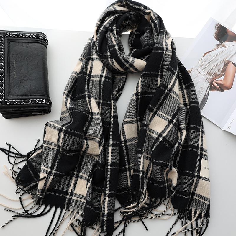 Fashion Lady Warm Long Pure Color Shawl Winter Scarf Womens