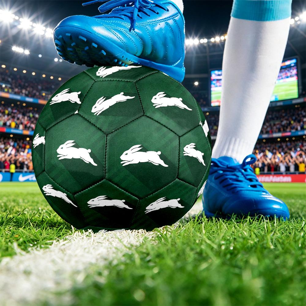 South Sydney Rabbitohs Size 5 Sports Training Ball Shock Absorbing Durable Ball For Match Daily Practice Outdoor Activities