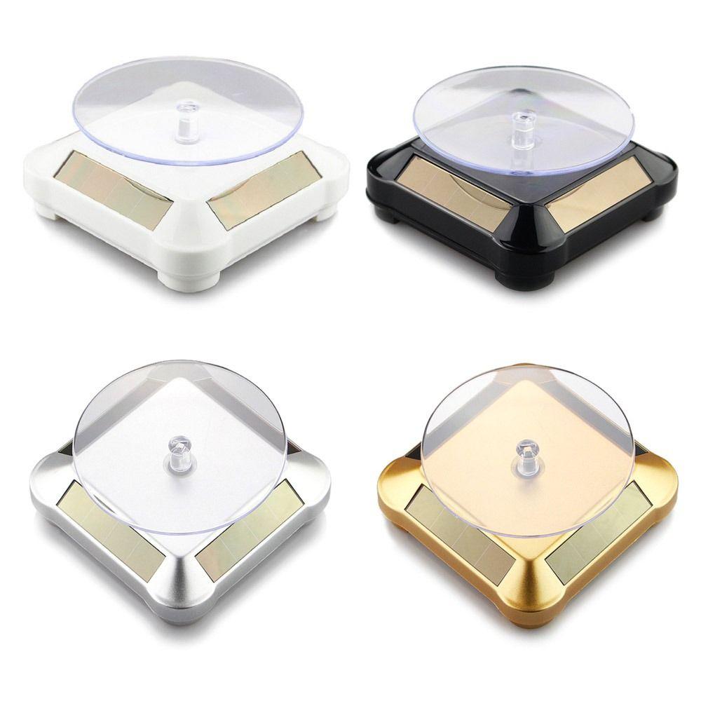 Поворотный стол, автоматическая вращающаяся солнечная подставка для ювелирных изделий, подставка для дисплея, подставка для дисплея, держатель для часов