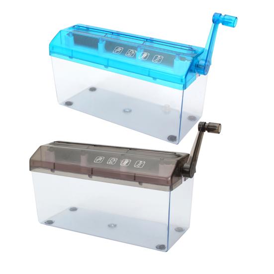 Ручной измельчитель бумаги формата А4 Портативный измельчитель бумаги Ручной измельчитель 3 мм Вырезанная полоса Прозрачное окно Документы Инструмент для резки бумаги Канцелярские принадлежности для домашнего офиса