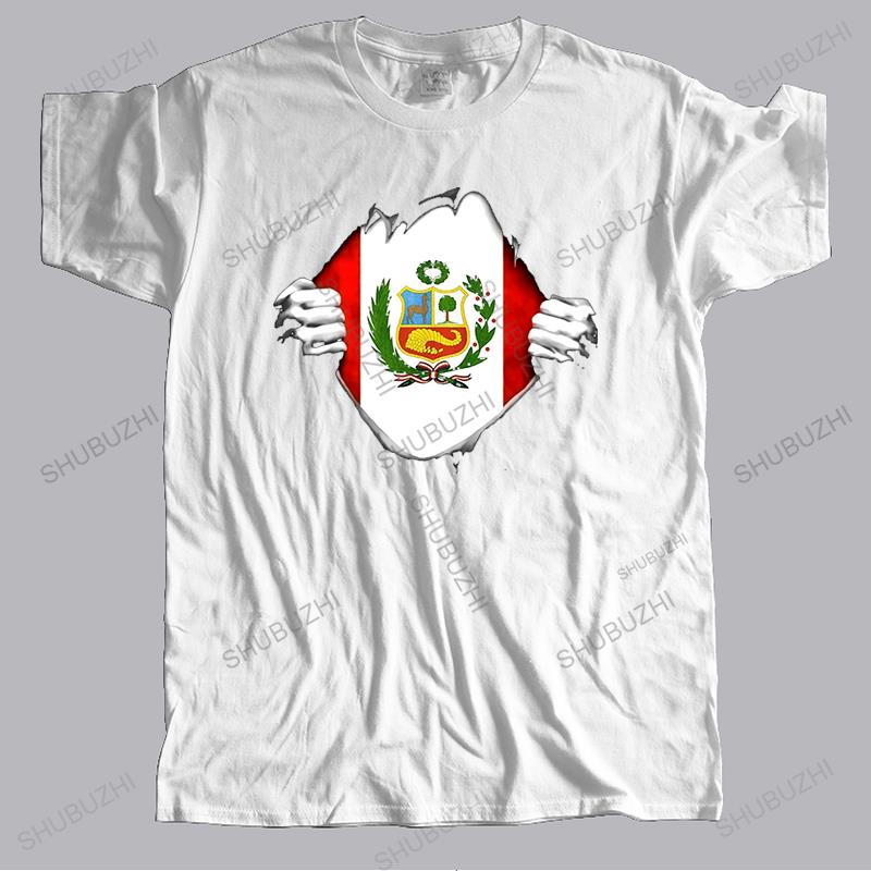 Funny Unisex T Shirt White TShirt Black Tee Peru Flag T Shirt Proud Peruvian Unisex Summer Casual Cotton Fashion TeeShirt Design