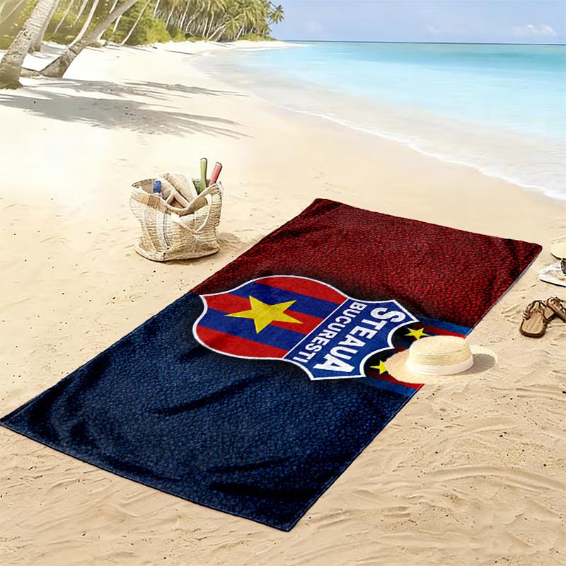 FCSB Print Beach Towel, Large Soft Quick Dry Towel for Beach Camping Swimming