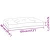 3 Piece Pallet Cushion Set Anthracite Fabric