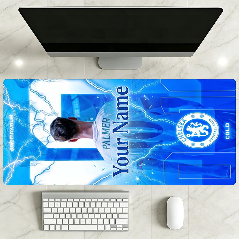 Chelsea Fc Football Player Customizable Name Mouse Pad Office Mouse Mats Study Desk Mat Non-Slip Rubber Base Perfect for Office Laptop Gaming Setup