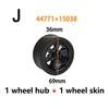 1Pcs Technical Tire & Wheel Hub Building Blocks Compatible with MOC Car Truck Parts