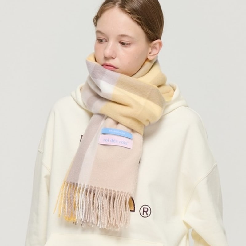 ROIDESROIS [1+1] Classic Easy-Touch Check Muffler (16 Colors)