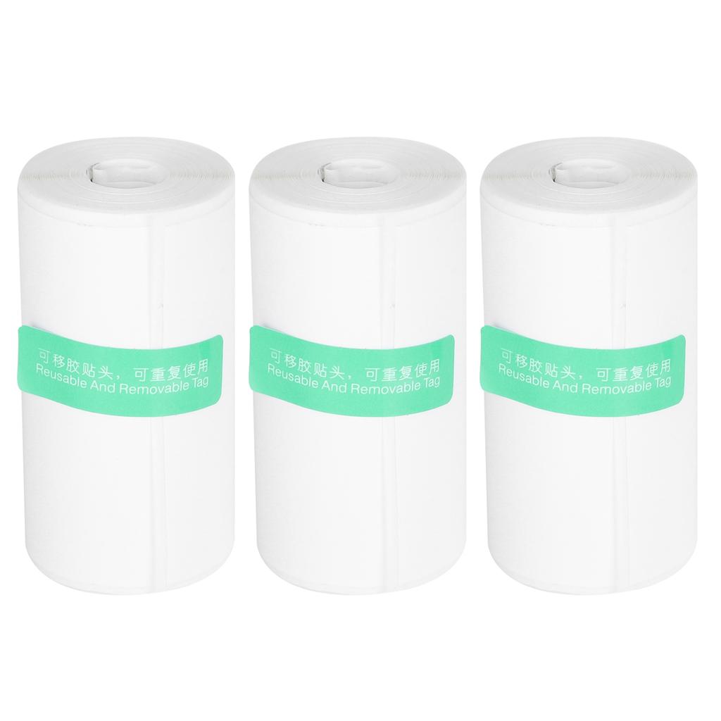 3 шт. Печатная бумага Термонаклейки Неправильное название Этикетки для чеков Расходные материалы для принтера Белые