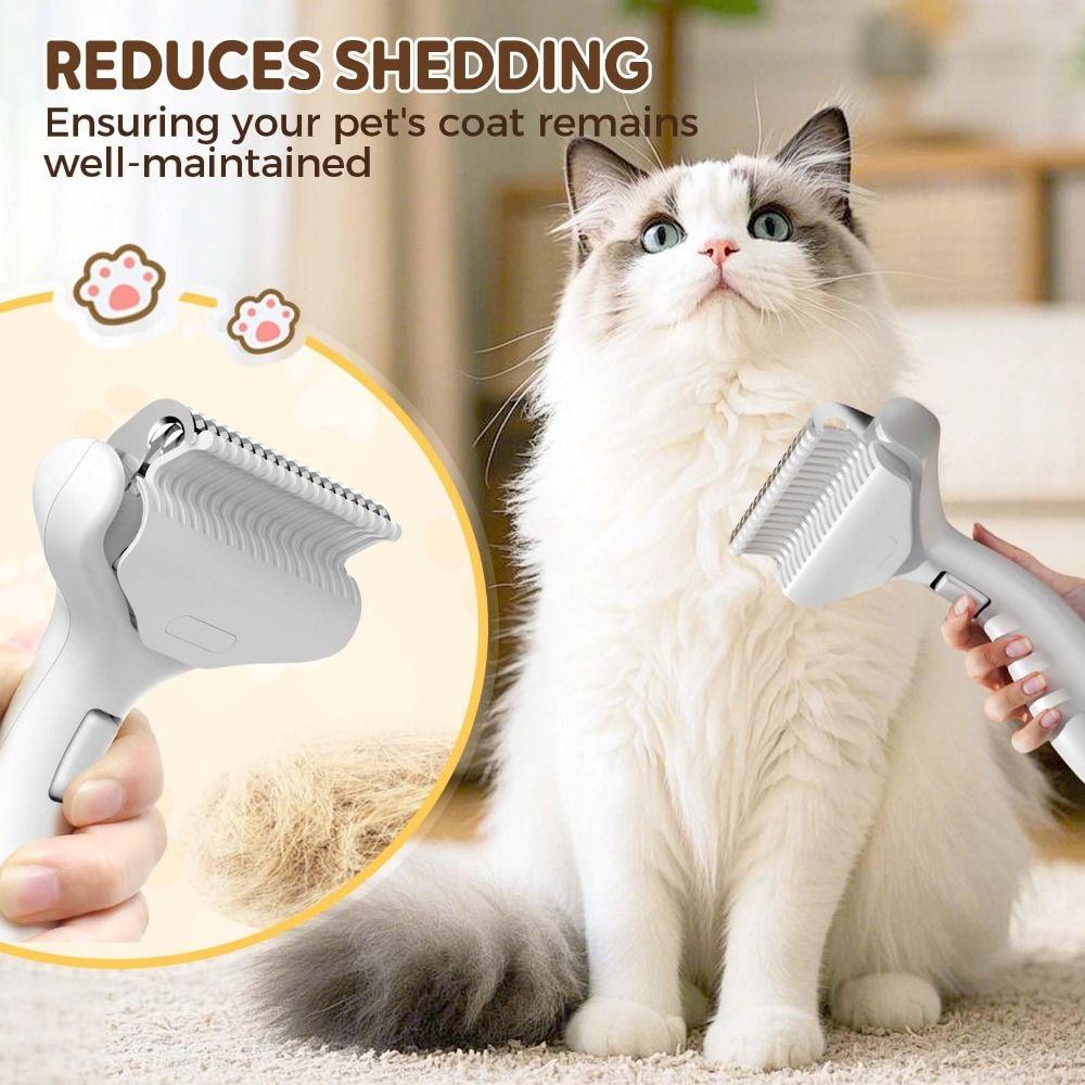 Stainless Steel Cat Dog Dematting Comb Dual-Sided Dog Hair Removal Brush Comb Pet Accessories