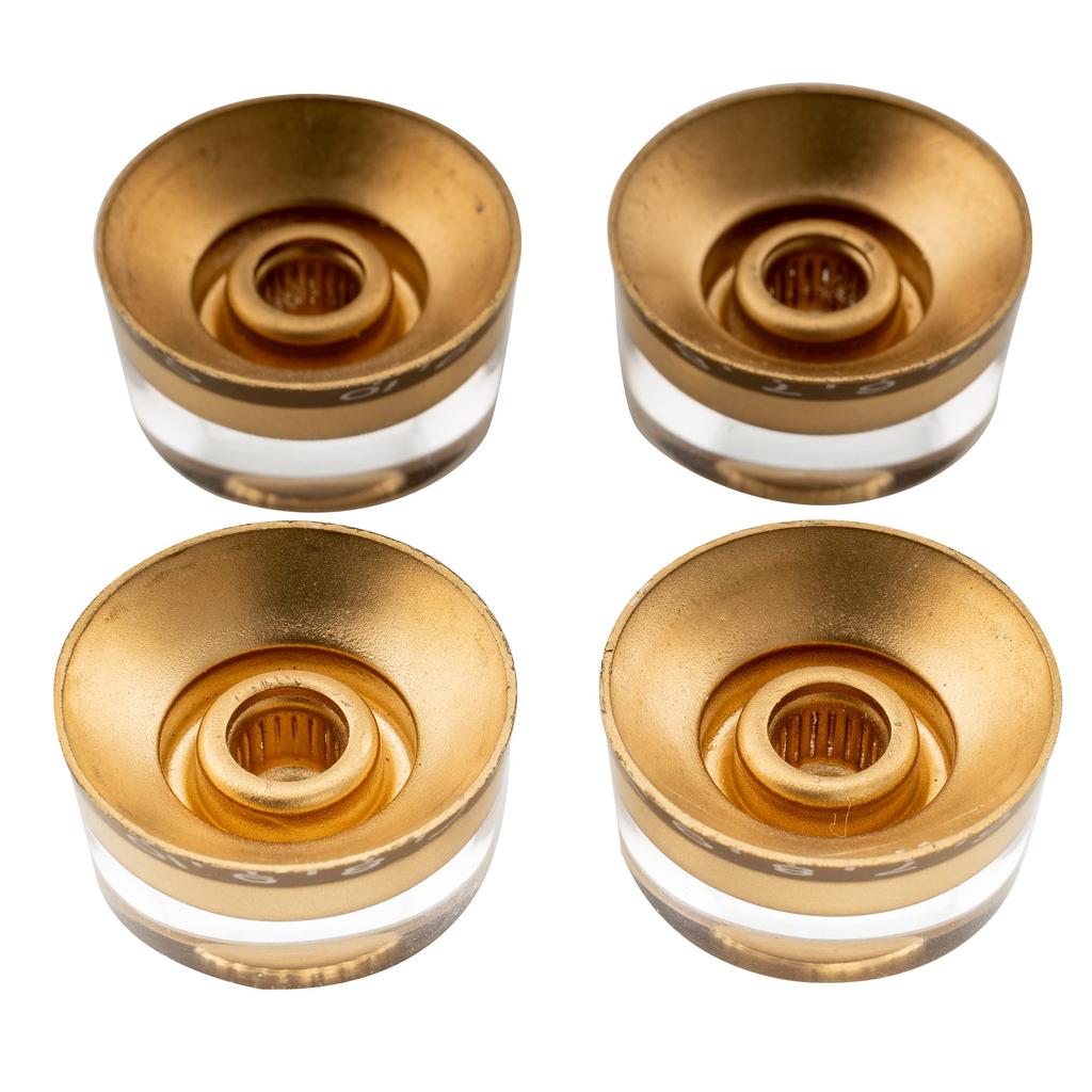 Musiclily Pro Speed Knob Metric Standard for LP Les Paul Electric Gold of Guitar, (Set 4)