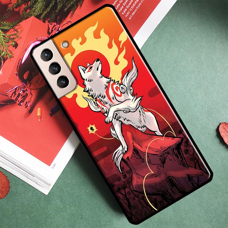 Чехол для телефона в японском стиле с аниме-лисой для Samsung Galaxy S25 Ultra S9 S10 S20 S21 S22 S23 Ultra Plus S24 FE Задняя крышка