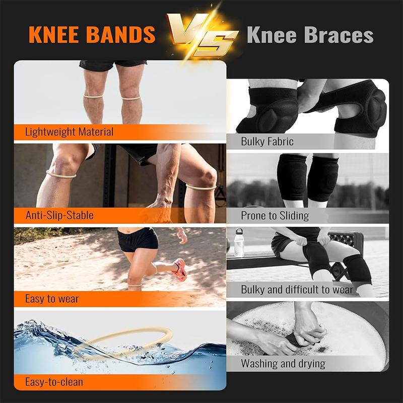 2-40 ШТ. Наколенник для снятия боли Силиконовая стабилизирующая повязка на коленную чашечку Наколенник для тенниса, бега, прыжков