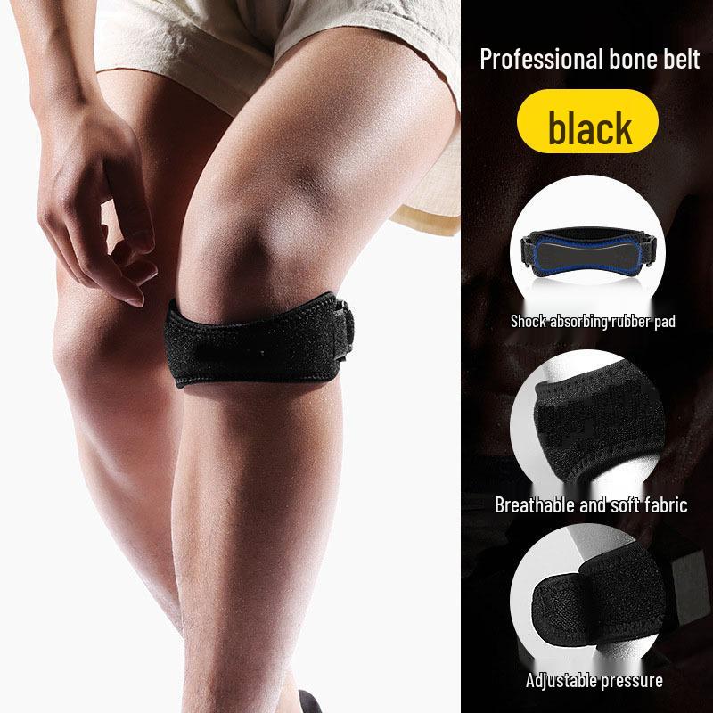 Double-Sided Pressure Adjustment Patella Strap with EVA Shock Absorption for Cycling, Running, Basketball, and Badminton