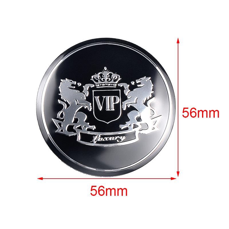 Car Styling 4Pcs/set 56mm Lion VIP Lion Emblem Wheel Center Cap Sticker Decoration Decal