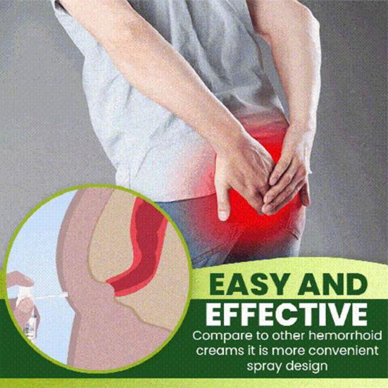 Yousheng 30 мл Спрей от геморроя Эффективный противозудный травяной ингредиент Облегчение анальной боли Спрей от геморроя для взрослых