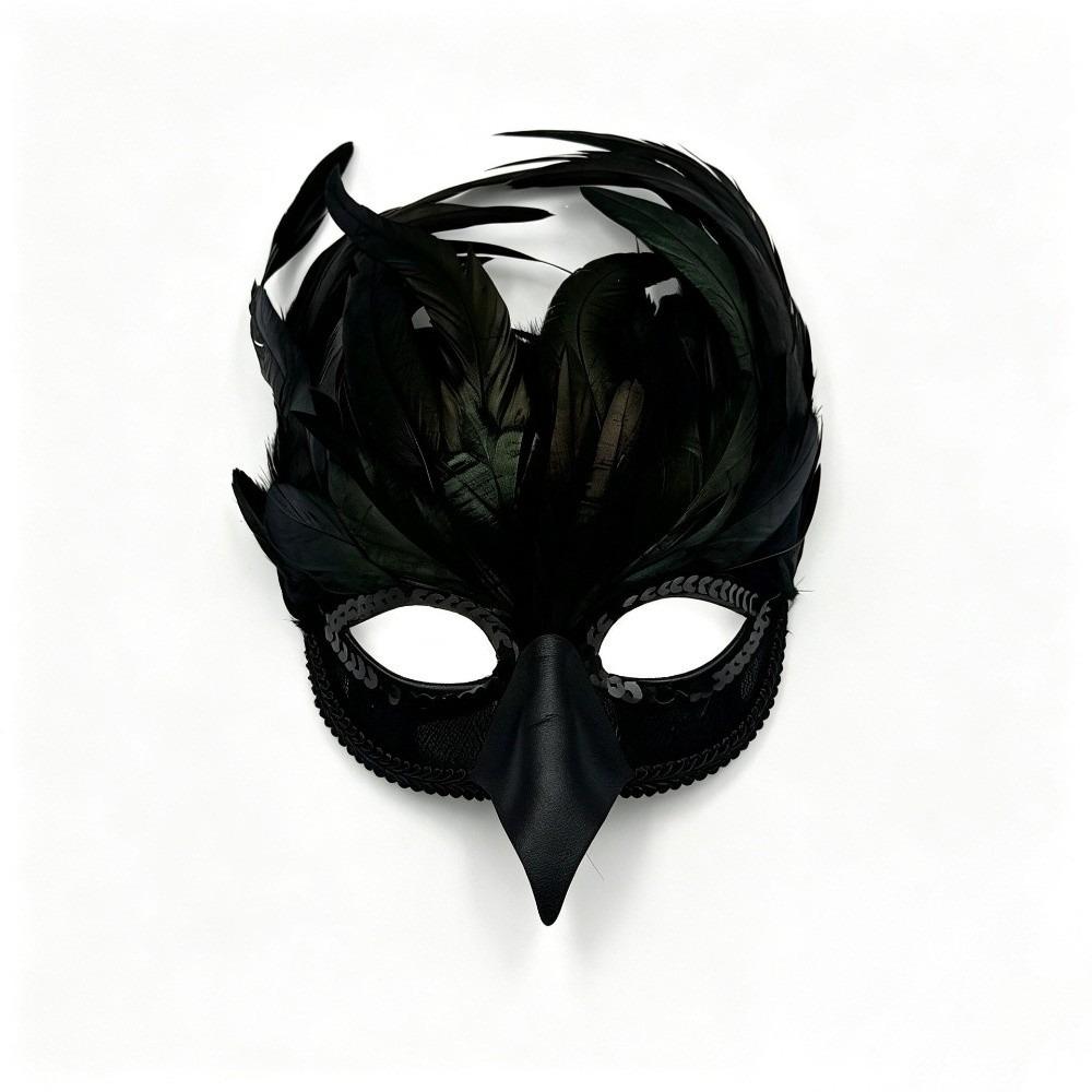 Bird Mouth Half Face Mask Gothic Style Masquerade Mask Makeup Accessory Crow Mask Carnival Event