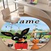 Personalized B-Bing Bunny Round Chair Office Rug - Perfect for Mat, Office Chair & More - Ideal Gift for Birthdays and Holidays