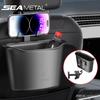 SEAMTAL 1.6L Car Dustbin Box Car Trash Can Seat Back Hanging Rubbish Bin Car Storage Organizer With Phone Holder Hooks