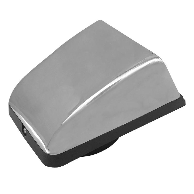 Boat Cowl Clam Shell Outlet Marine Hull Mount Air Vent 316 Stainless Steel with Nylon Base Universal
