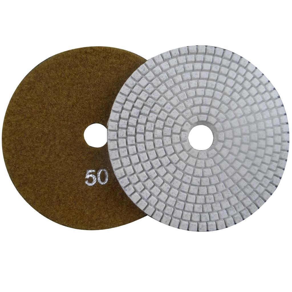 Konfor 125mm Wet Diamond Polishing Pads for Marble and Granite 7-Pack