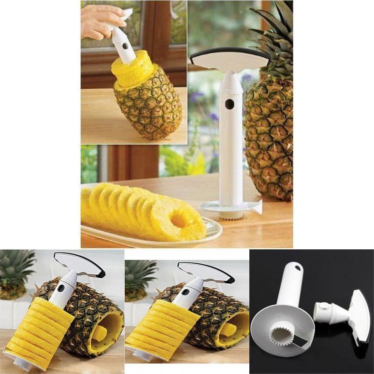 High-quality Pineapple Corer Slicer Peeler Cutter Parer Stainless Kitchen Kit