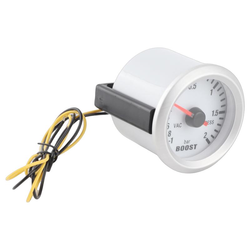 52mm 2" Turbo Boost Gauge 0-45PSI -1~2BAR Blue LED Backlight Car Pressure Vacuum Meter